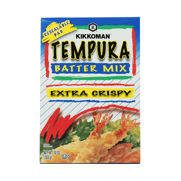 Kikkoman Extra Crispy Tempura Batter Mix, 10oz (283g), 1 Count, Shelf Stable, Cardboard Box, New