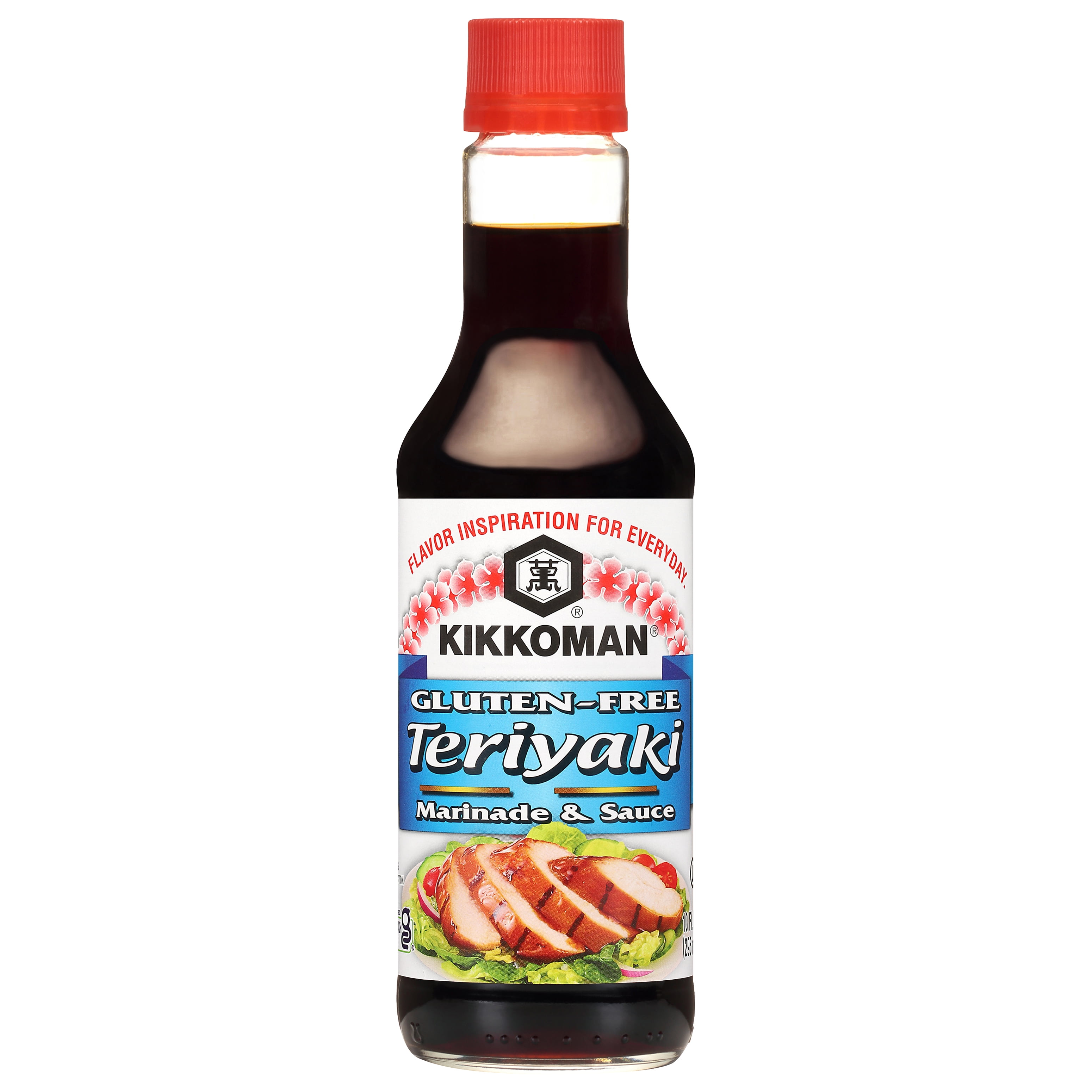 Kikkoman Gluten‑Free Teriyaki Marinade & Sauce, 10 fl oz Glass Bottle