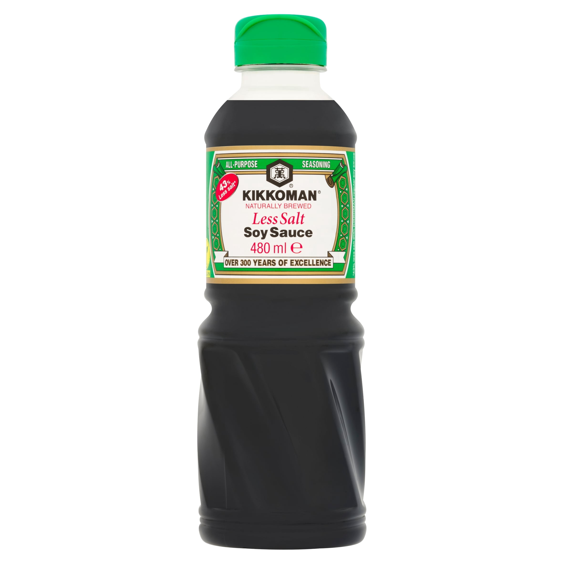 Kikkoman Less Salt Soy Sauce 480Ml, Imported from Britain