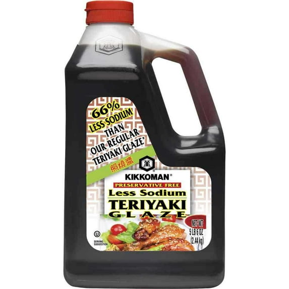Kikkoman Less Sodium Preservative Free Teriyaki Glaze, 5 Pound - 6 per case.
