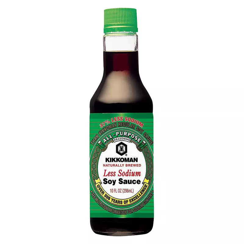 Kikkoman Less Sodium Soy Sauce 10 fl oz (Pack of 2)