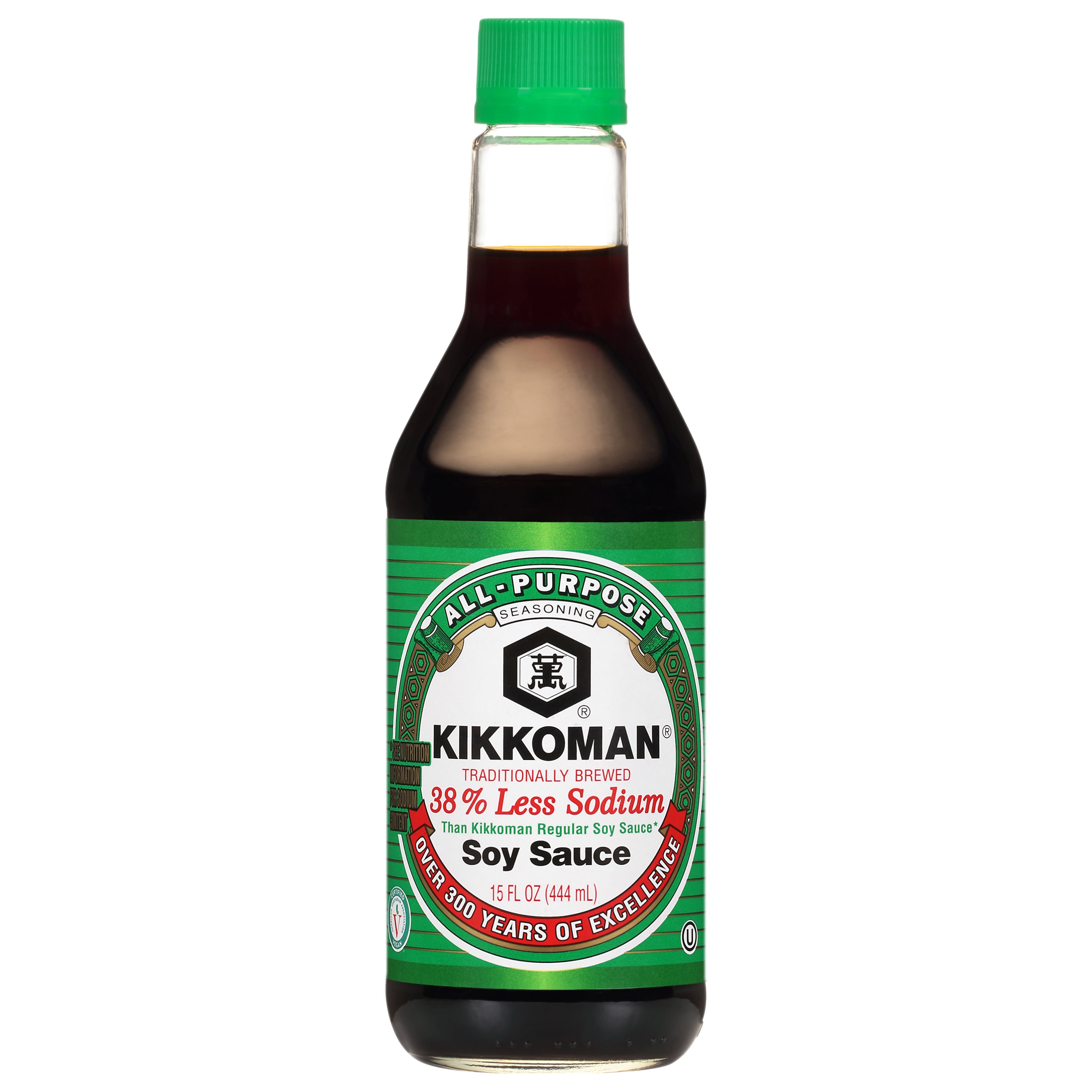 Kikkoman Less Sodium Soy Sauce, 15 oz