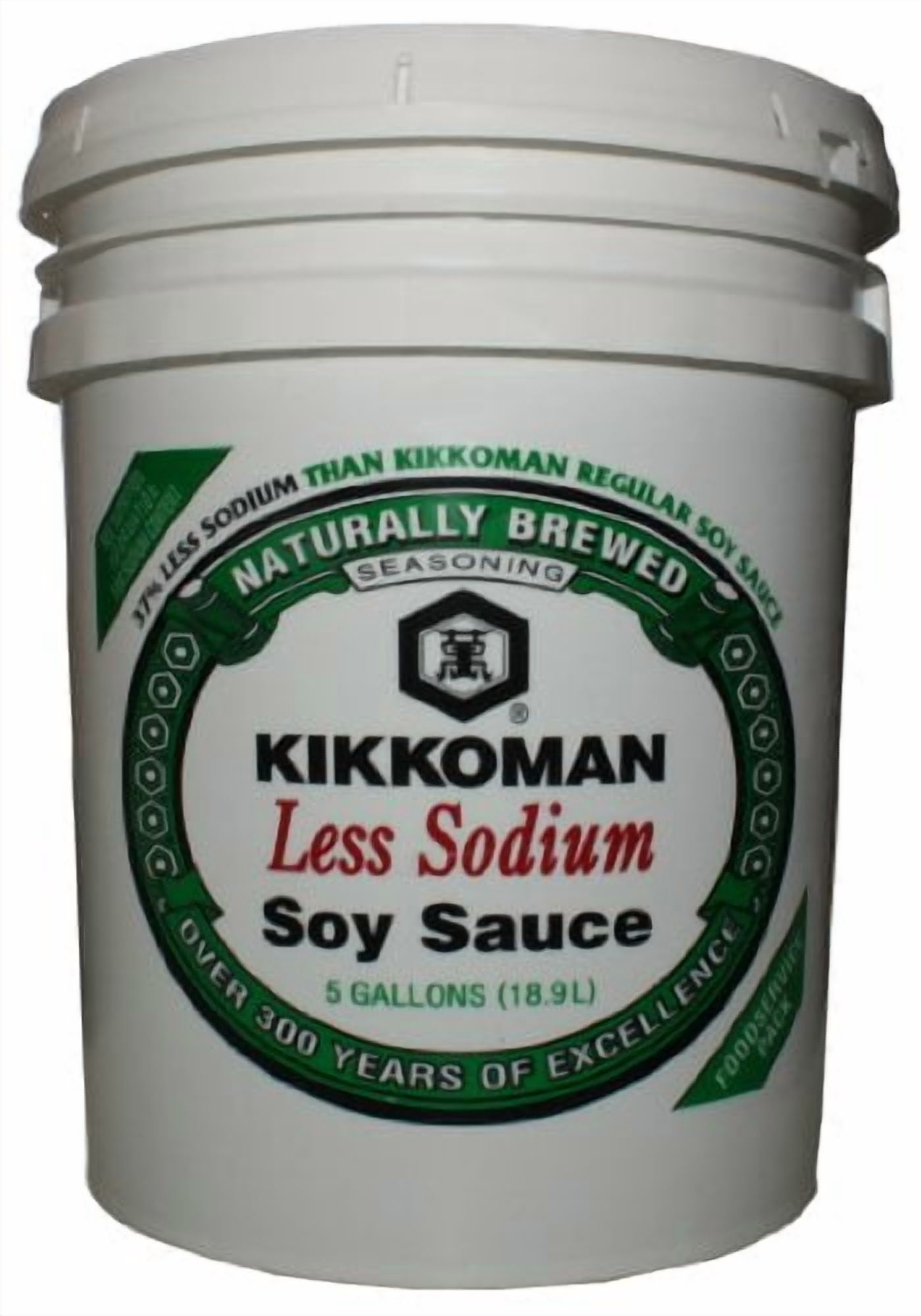 Kikkoman Less Sodium Soy Sauce, 5 Gal - Case of 1