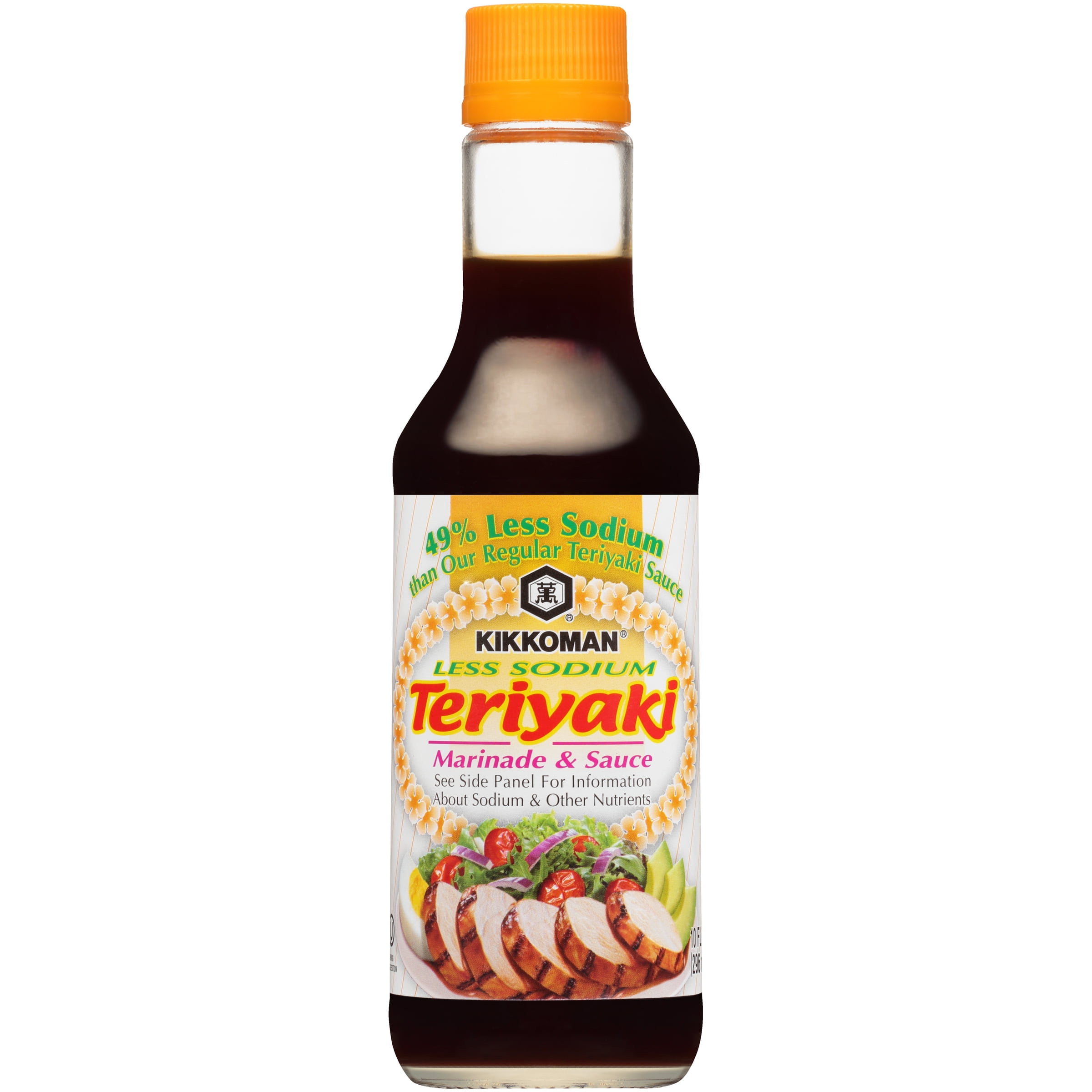 Kikkoman Less Sodium Teriyaki Marinade & Sauce, 10.0 FL OZ