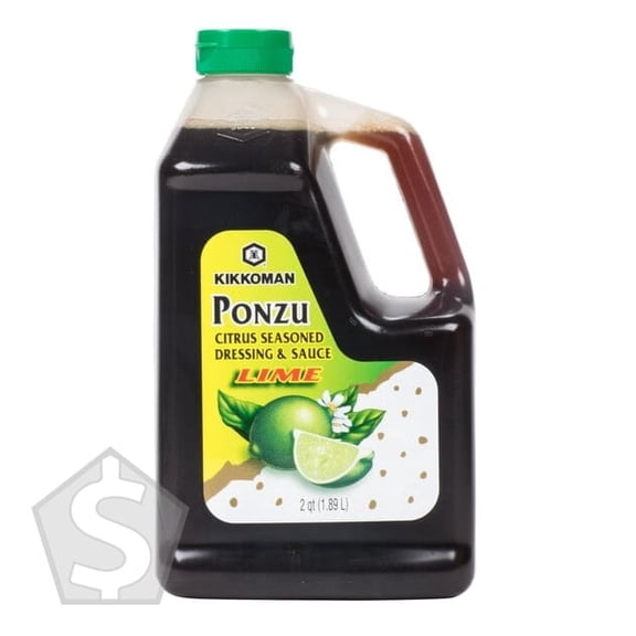 Kikkoman Lime Ponzu Citrus Seasoned Dressing and Sauce .5 Gallon Container - 6/Case
