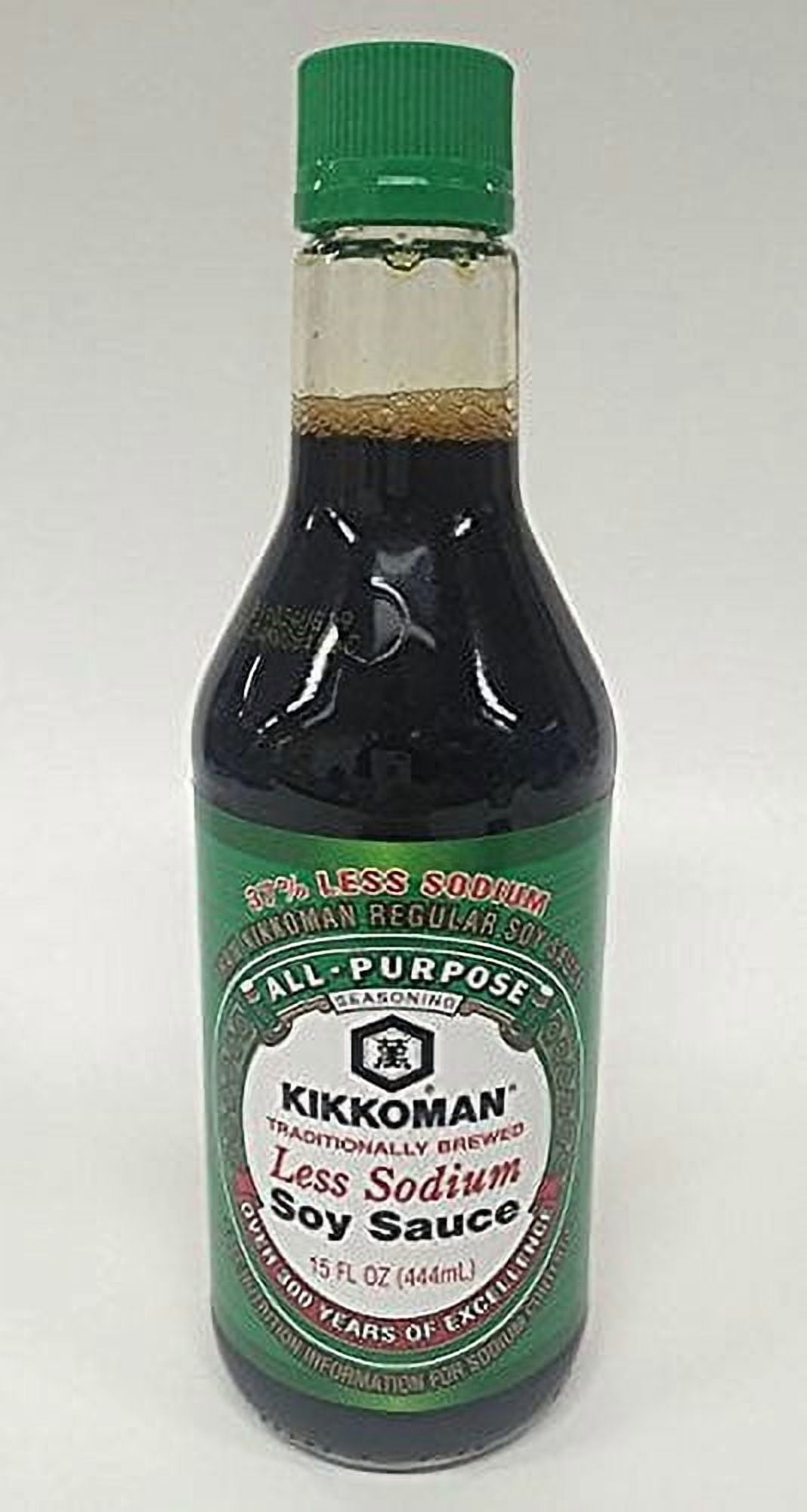 Kikkoman Naturally Brewed Less Sodium Soy Sauce 15 oz