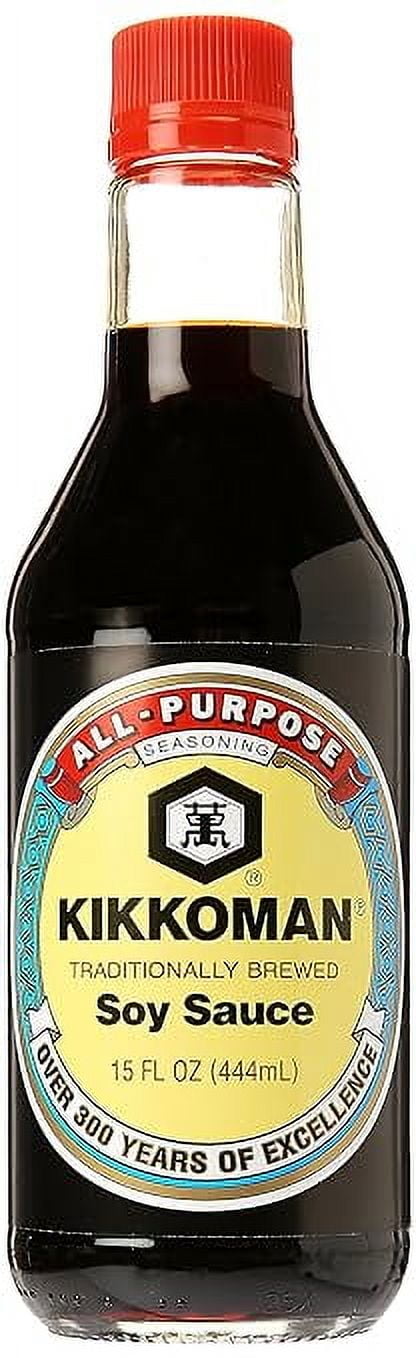 Kikkoman Naturally Brewed Soy Sauce, 15 oz