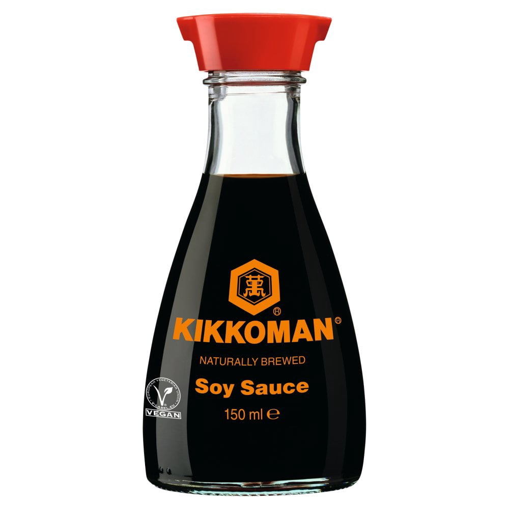 Kikkoman Naturally Brewed Soy Sauce 150ml (pack of 6)