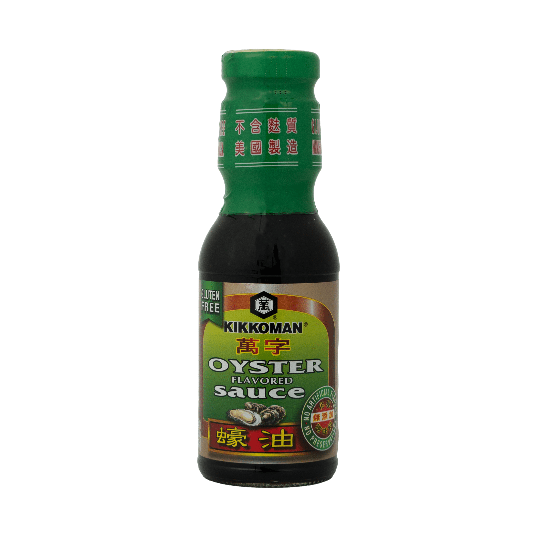 Kikkoman Gluten‑Free Oyster‑Flavored Sauce, 12.6 oz Glass Bottle