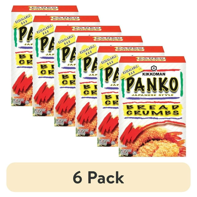 (6 pack) Kikkoman Panko Bread Crumbs, 8oz