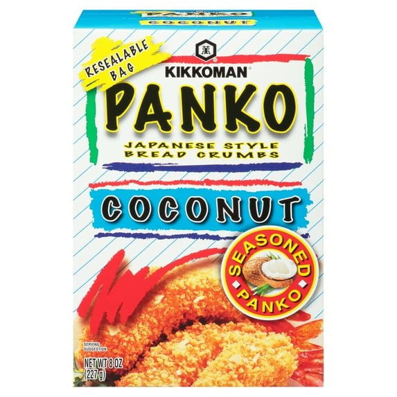 Kikkoman Panko Coconut Japanese Style Bread Crumbs, 8 oz Pack Of 6