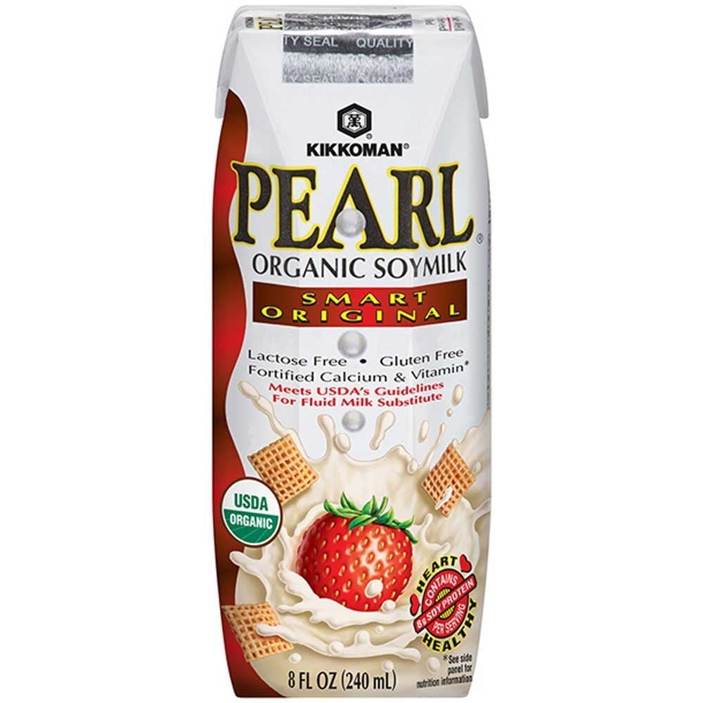 Kikkoman Pearl Organic Smart Original Soymilk, 8 oz - Pack