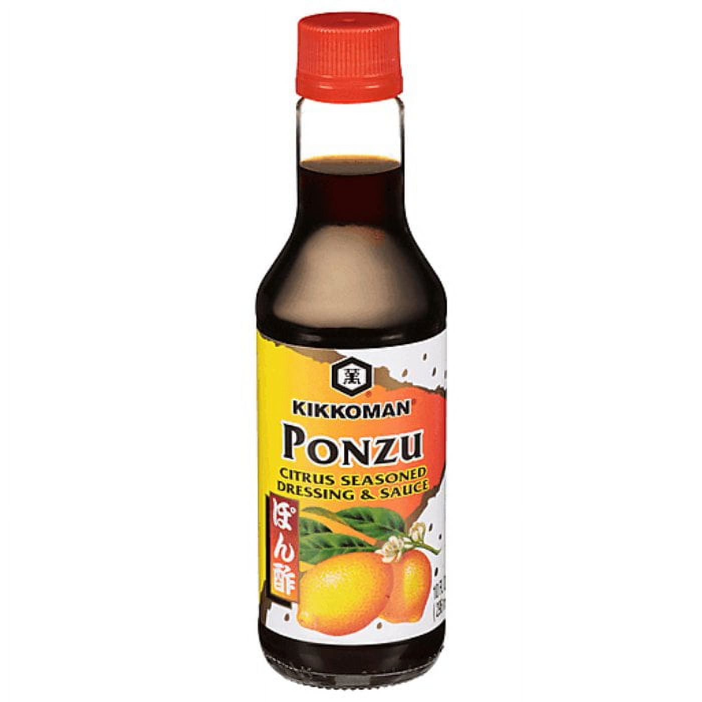 Kikkoman Ponzu Citrus Soy Sauce, Tangy & Versatile Seasoning - 10 oz (Pack of 6)