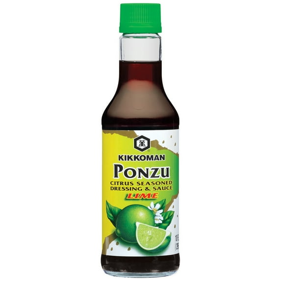 Kikkoman Ponzu Lime Citrus Seasoned Dressing & Sauce, 10 oz