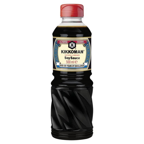 Kikkoman Soy Sauce 500ml, British Import (Pack of 2)