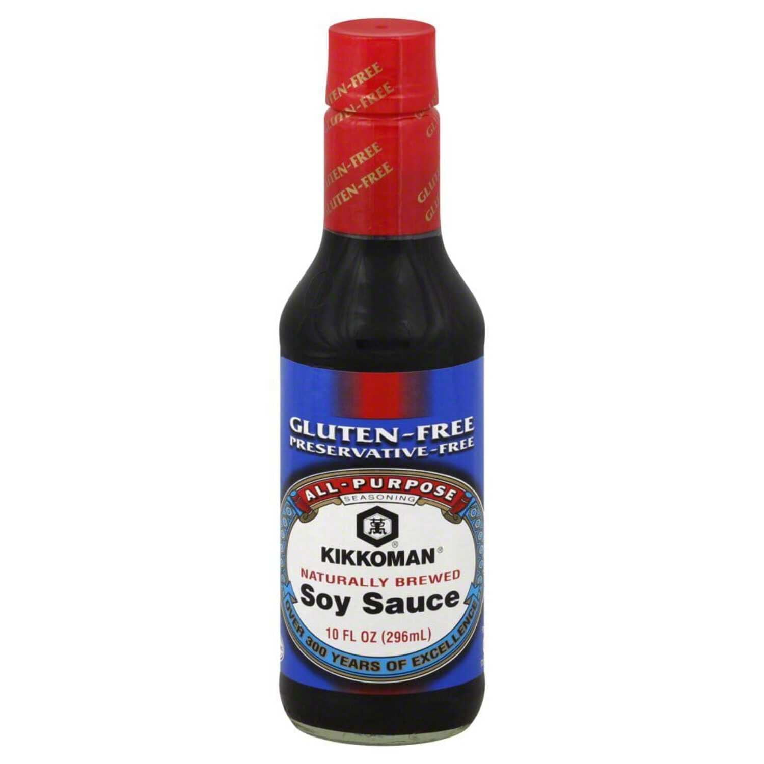 Kikkoman Soy Sauce Gluten-Free 10 Oz Pack of 3-5485488427