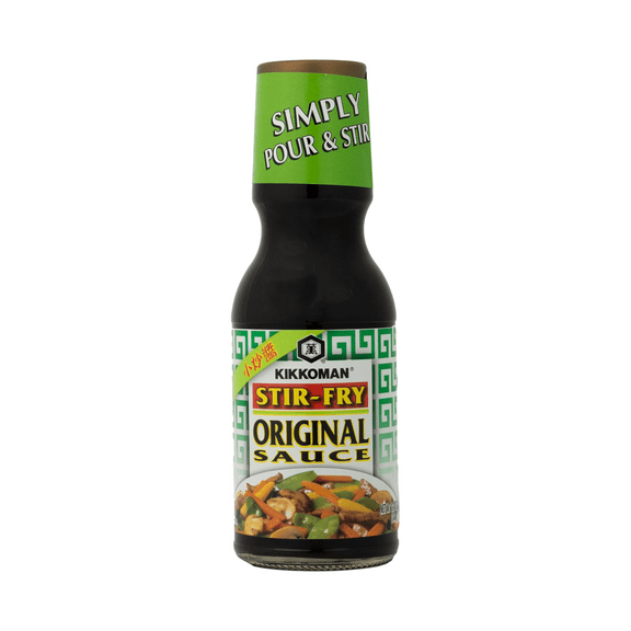 Kikkoman Stir-Fry Original Sauce, 12.1 oz (342g), Low Carbohydrates, Shelf Stable, Glass Bottle, New