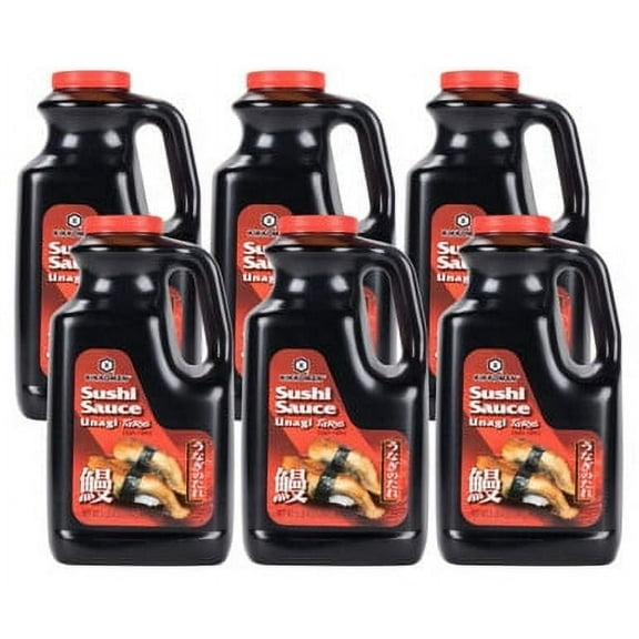 Kikkoman Sushi Sauce (Unagi Tare), 5 lbs Bulk Food Service (6/Case) - Authentic Flavor for Sushi and More