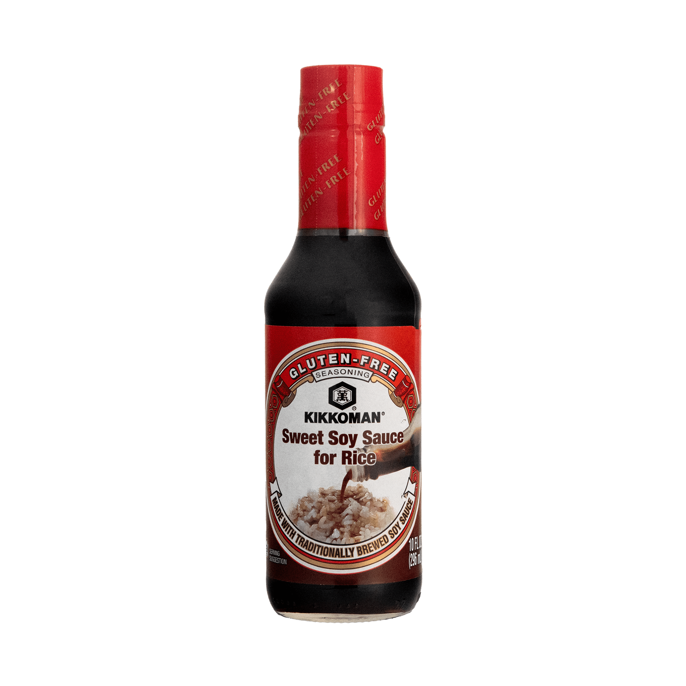 Kikkoman Sweet Soy Sauce for Rice, 10fl oz, Liquids, Gluten Free, Shelf Stable, Glass Bottle, New