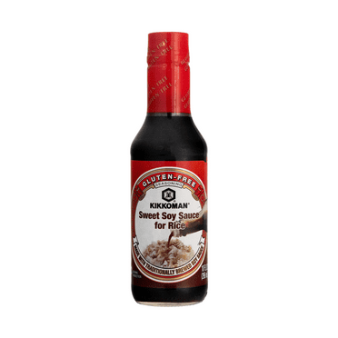 Kikkoman Sweet Soy Sauce for Rice, 10fl oz, Liquids, Gluten Free, Shelf Stable, Glass Bottle, New