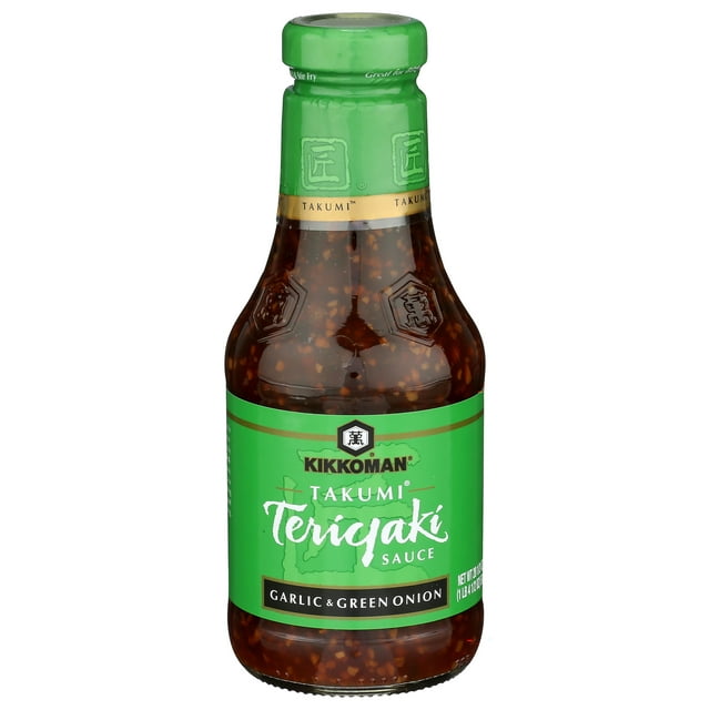 Kikkoman Takumi Garlic and Green Onion Teriyaki Sauce, 20.5 oz, 1 Count