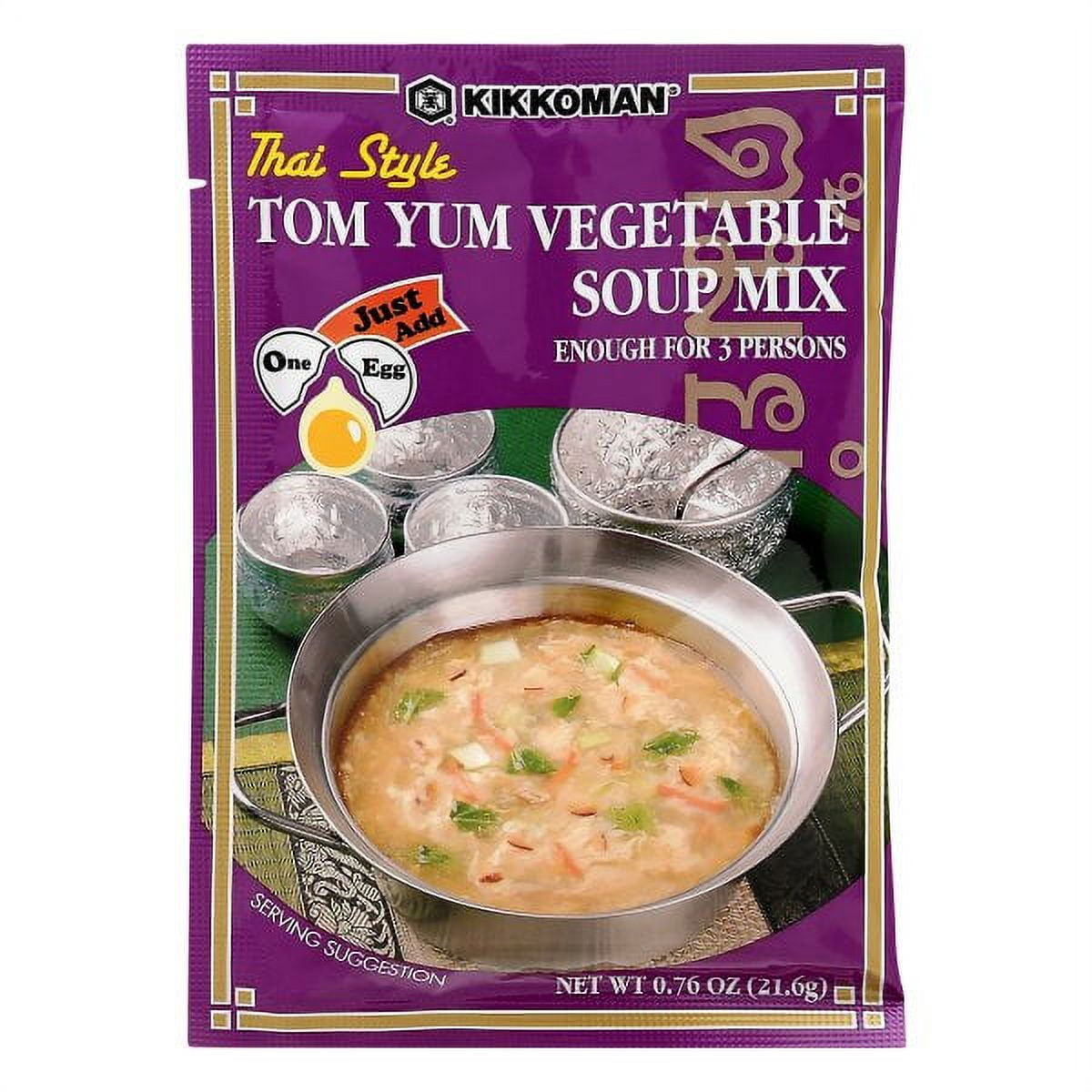 Kikkoman Thai Style Tom Yum Vegetable Soup Mix, 0.76 Oz - Walmart.com