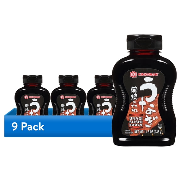 (9 pack) Kikkoman Unagi Sushi Sauce, 11.8 oz Bottle