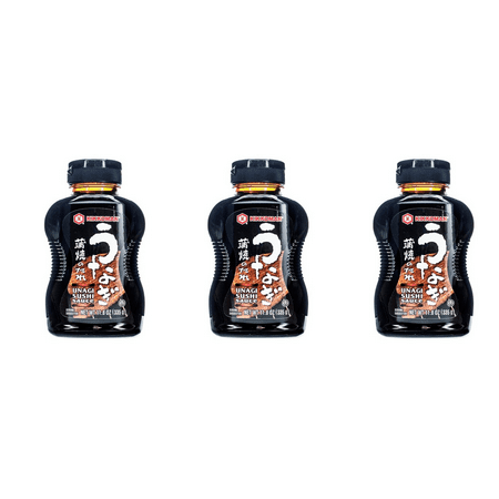 Kikkoman Unagi Sushi Sauce (Eel sauce) 11.8oz ~ Product of Japan! 3 Bottles