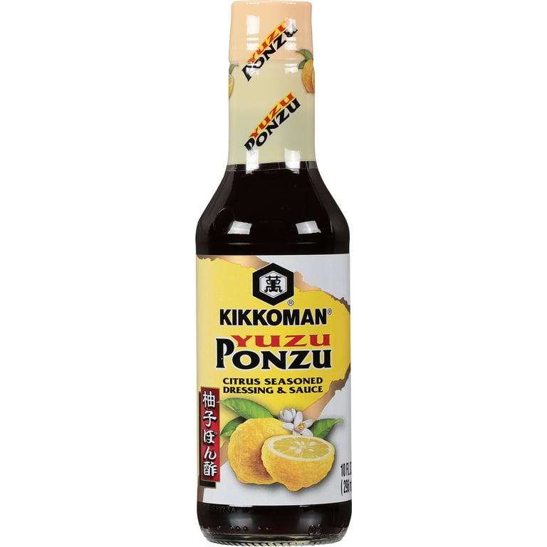 Kikkoman Yuzu Ponzu Sauce 15 oz, Citrus-Seasoned Soy Sauce for