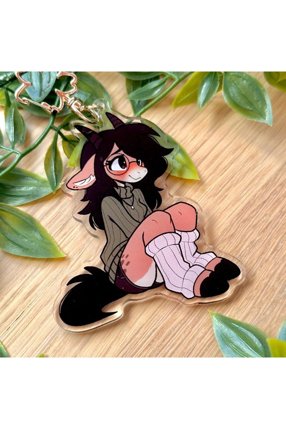 Kiko Furry Acrylic Keychains (4 Inch) (1 keychain)