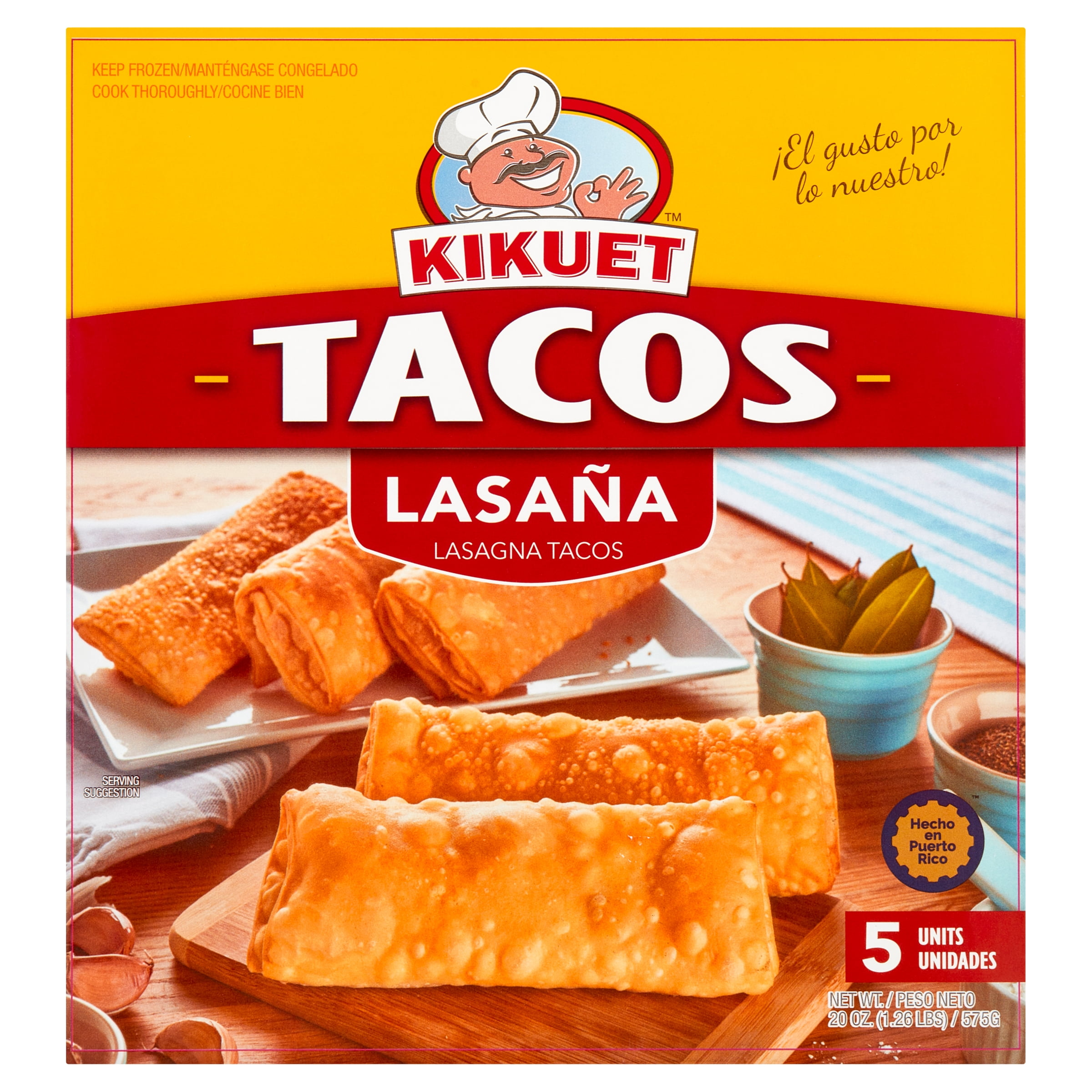 Kikuet Lasagna Tacos, 5 count, 20 oz
