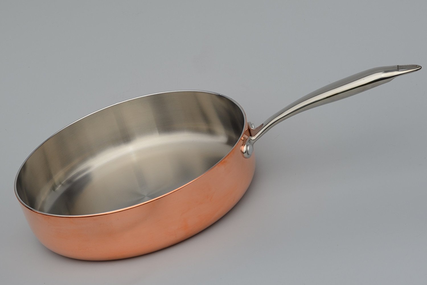 Kila Chef TriPly Copper Bottom Saute Pan with Lid