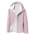 thumbnail image 1 of Kilaqueen 2025 Solid Color Fall Jackets for Women Long Sleeve Zip up Hooded Y2K Jacket with Pockets Casual Classic Fit Outwear, 1 of 3