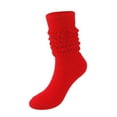 thumbnail image 1 of Kilaqueen 3 Pack Bobby Socks Slouch Scrunch Socks Men's and Women's Socks Winter Solid Color Warm Socks Tight Knitted Pile Socks Unisex Christmas Socks Mid Calf Pilates Socks, 1 of 9