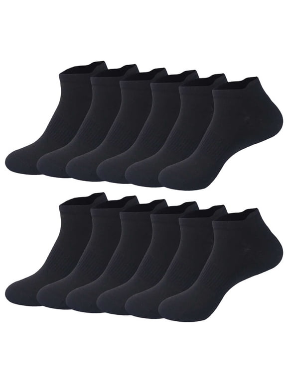 6 PC Ankle Socks for Men Athletic Running Low Cut No Show Socks Breathable Moisture-Wicking Ankle Socks