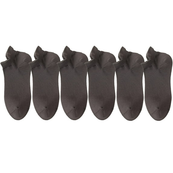 Kilaqueen 6 PC No Show Socks Men Non Slip Low Cut Ankle Socks Cushioned Wicking Anti-Blister Breathable Sport Socks