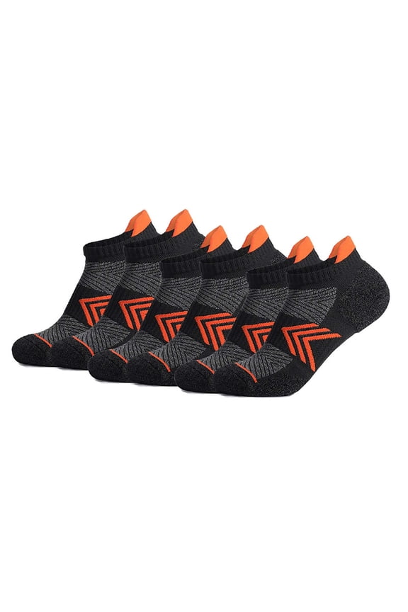 6 PC No Show Socks Mens Low Cut Breathable Moisture-Wicking Socks Non-Slip Casual Running Workout Sports Socks.