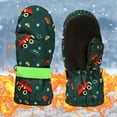 thumbnail image 1 of Kilaqueen Affordable Kids Ski Mittens Cold Weather Toddler Boy Girl Thick Fleece Lined Long Cuff Snow Gloves Children Lightweight Outdoor Sports Snowboarding and Skiing Winter Mittens 2-4 Years, 1 of 7