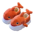 thumbnail image 1 of Kilaqueen Boys Girls Kids Slippers Plush Warm Thick Soles Non-Slip Shark Slippers Cute Animal Indoor Bedroom Winter Shoes, 1 of 3