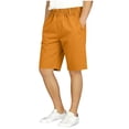 thumbnail image 1 of Kilaqueen Boys School Uniform Shorts with Full Elastic Waist and Side Pockets, Solid Knee Length Casual Shorts for Classroom, Events and Daily Wear, 1 of 6