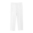 thumbnail image 1 of Kilaqueen Boys Suit Pants Solid Color Straight Leg Flat Front Wrinkle-Free School Uniform Pants Casual Comfy Back to School Everyday Wear Dress Pants, 1 of 3