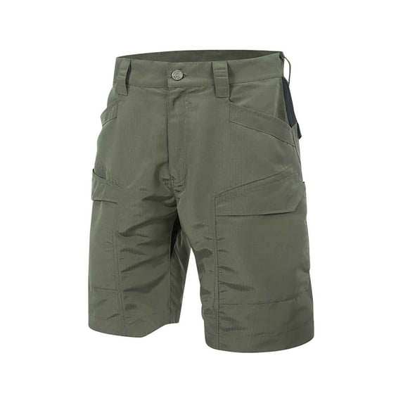 Kilaqueen Cargo Shorts for Men Quick Dry Solid Color Tactical Shorts with Multi-Pocket Athletic Sport Camping Fishing Golf