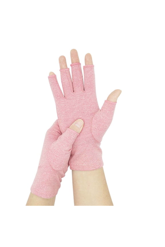 Compression Arthritis Gloves Men Women Bamboo Hand Thumb Pain Relief Compression Gloves Fingerless Design Breathable Fabric for Typing and Daily Work