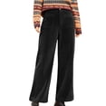 thumbnail image 1 of Kilaqueen Corduroy Womens Pants Vintage Solid Color Straight Leg High Waist Pants with Pockets Casual Fashion Comfy Trousers, 1 of 9