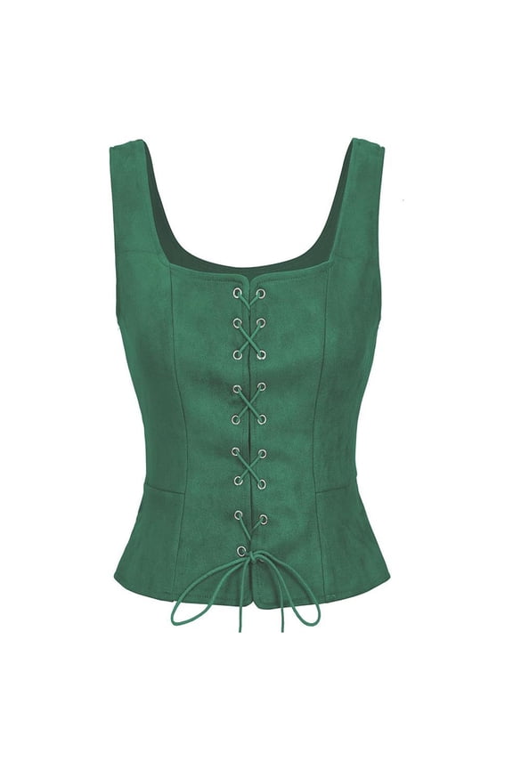 Corset Tops for Women Renaissance Women Pirate Medieval Viking Floral Top Halloween Cosplay Costume Slim Strap Vest Bodice