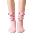 thumbnail image 1 of Kilaqueen Cute 3D Crochet Axolotl Socks for Women Soft Crew Socks with Salamander Animal Applique Breathable Cotton Novelty Socks, 1 of 5