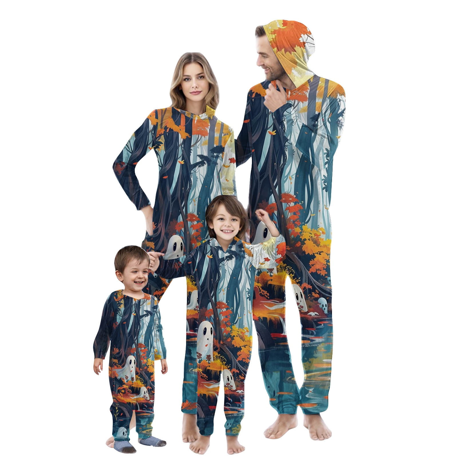 Kilaqueen Family Pajamas Halloween Party Parent-Child Cosplay Outfit ...