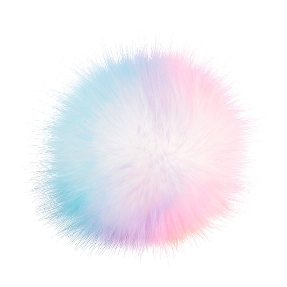 Kilaqueen Faux Fox Fur Colorful Fluffy Craft Pompoms for Hats Scarves Gloves Bags Accessories