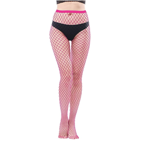 Kilaqueen Fishnet Stockings For Women High Waist Elastic Thigh High Pantyhose Sexy Trendy Black Stockings