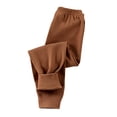 thumbnail image 1 of Kilaqueen Fleece Lined Leggings for Girls and Boys Solid-Color Elastic Waist Basic Full Length Pants Casual Winter Warm Thick Thermal Tights Pants 1-11Y, 1 of 3